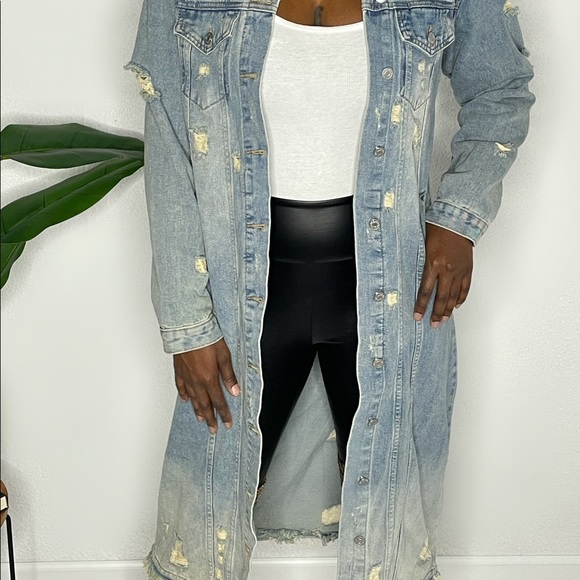 Long Denim Jacket - Picture 2 of 3